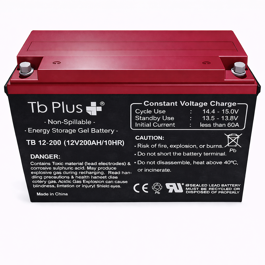 Batería TB Plus 12V 200Ah ciclo profundo energía solar